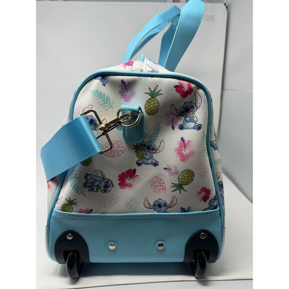 Disney Lilo & Stitch 20 Inch Rolling Luggage Travel Duffle Bag - NEW